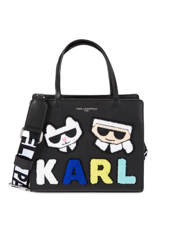 Karl Lagerfeld Paris Maybelle Appliqué Satchel